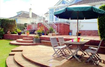 Outside seating, Harbour Lights, 15 Lady Park Road, Torquay, Devon