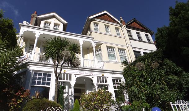 Front of Hotel Peppers, Torquay, Devon