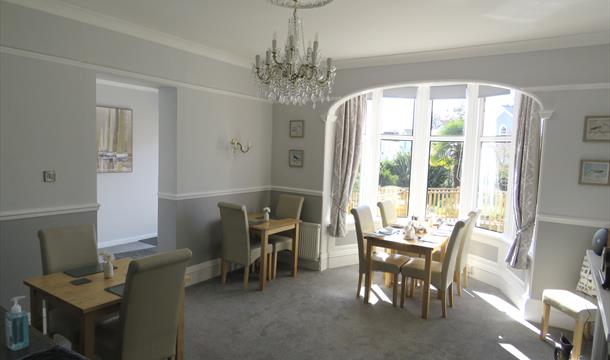 Dining room at Bentley Lodge, Torquay, Devon