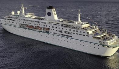 Visit of MS Deutschland Cruise Ship, Tor Bay