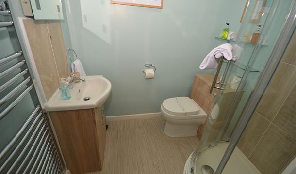 Merritt House Bed and Breakfast bathroom interior in Paignton Devon.