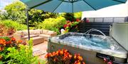 The Private Hot Tub for the exclusive use of our Town House guests at Muntham