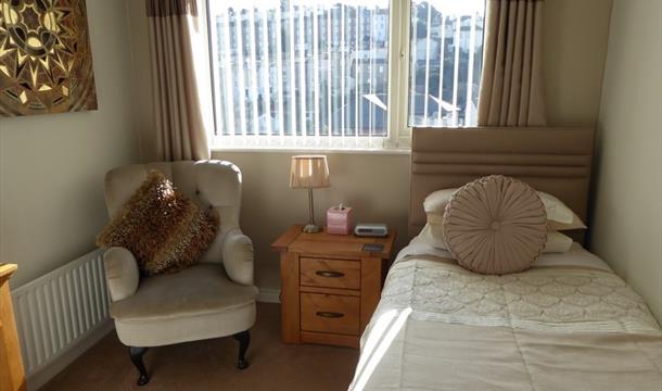 Single bedroom at Barclay Court, Torquay, Devon