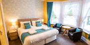 Superior Superking Room with en-suite facilities, tea and coffee tray and complimentary toiletries at Grosvenor House, Torquay, Devon
