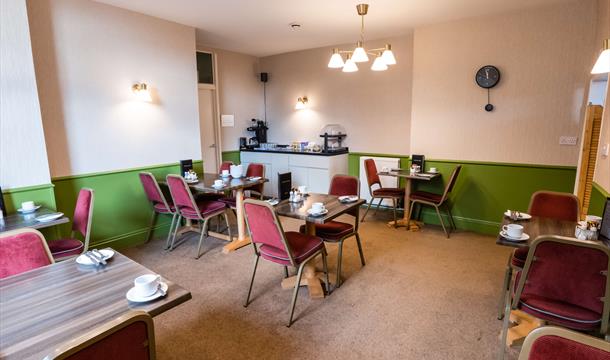 Breakfast room, where you can enjoy a range of ways to start your day at Grosvenor House, Torquay, Devon