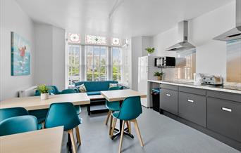Kitchen and Lounge Area, Park View, Palace Avenue, Paignton, Devon