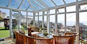 Conservatory with view, The Penthouse, 7 Roundham Heights, Alta Vista Road, Paignton, Devon