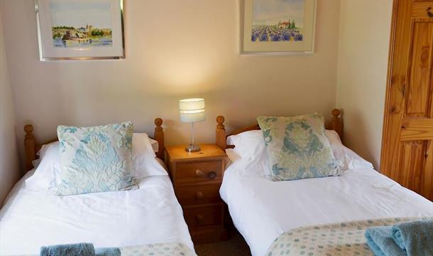 Twin Bedroom, The Pound House, Blagdon, Paignton, Devon