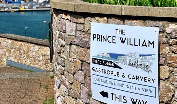 Signpost to Prince William, Brixham, Devon