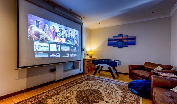 Cinema room with Games Console and access to all streaming services.