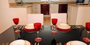 Kitchen and Dining Area, Riviera Apartment, Riviera Mansion, Torquay, Devon