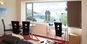 Lounge/Diner with view, Rosa Self Catering Apartments, Torquay, Devon