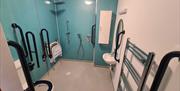 The Miggi vegan guesthouse Tolkien wheelchair accessible wet room en-suite shower room