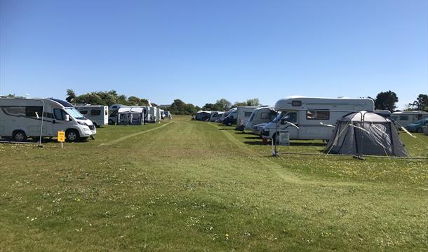 Plenty of space between each other at Wall Park Touring Caravan and Centry Camping site, Brixham, Devon