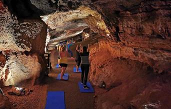 Yoga in the Caves, Kents Cavern, Torquay, Devon
