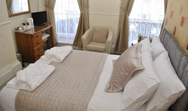 Bedroom at Hotel Patricia, Torquay, Devon