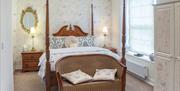 Master Suite with romantic Four-Poster king bed and separate sitting room. Court Prior, Torquay, Devon