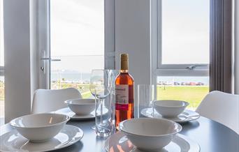 The Hollicombe sleeps up to 4 people with one double bed and a double sofa bed in the lounge. It has a beautiful sea view over TorBay. 
It’s on the 1s
