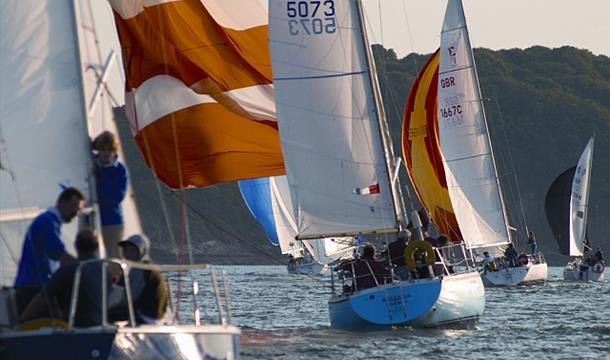 Sailing in the Bay, Brixham, Devon