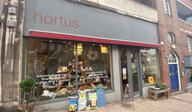 Outside Hortus in Blackheath. A friendly shop with a range garden products both inside and outside.