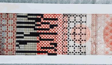 A live printing session with Thames Side Studio's Artist in Residence Yuen Ling Chiu.