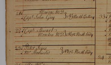 Social History in Focus: The 1718 Pew List Talk