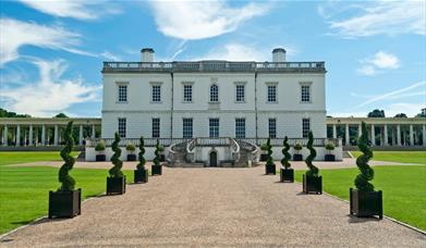 The grand front of the Queen's House in Greenwich
