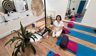 Sunday Slowdown Sound Bath, led by Laura & Tom of Found in Sound, is a space where your mind, body, and spirit can restore, repair, and reset with sou