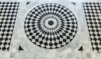 The Great Hall floor at the Queen's House, Royal Museums Greenwich