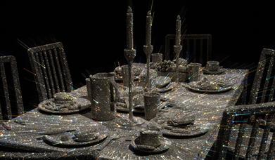 For a limited time only, NOW Gallery is featuring the remarkable sculpture The Great Supper by Sara Shakeel