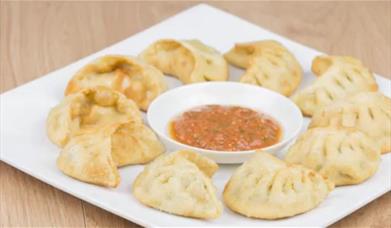 Fried momo from Kailash Momo in Woolwich