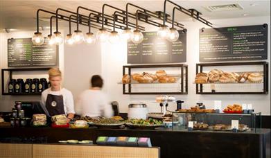 Inside the Peyton and Byrne Bakery Greenwich.