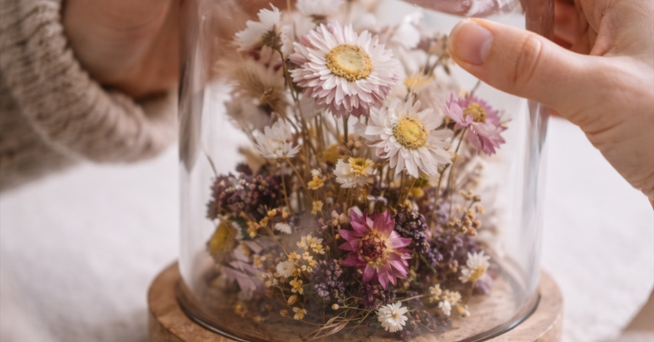 Dried Flower Terrarium Workshop