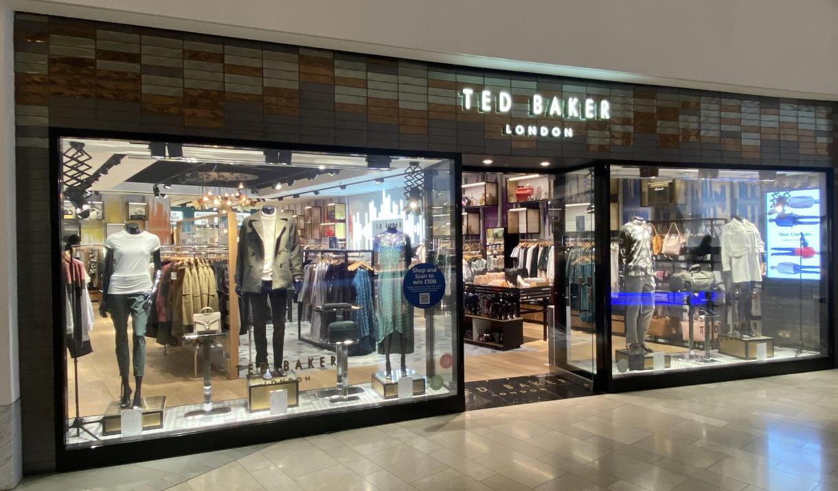 Ted Baker clothing shop on Regent Street in London, near Oxford Circus