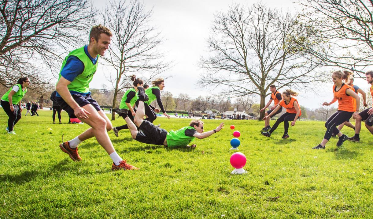 A group of people taking part in activities at Blackheath Bootcamp.