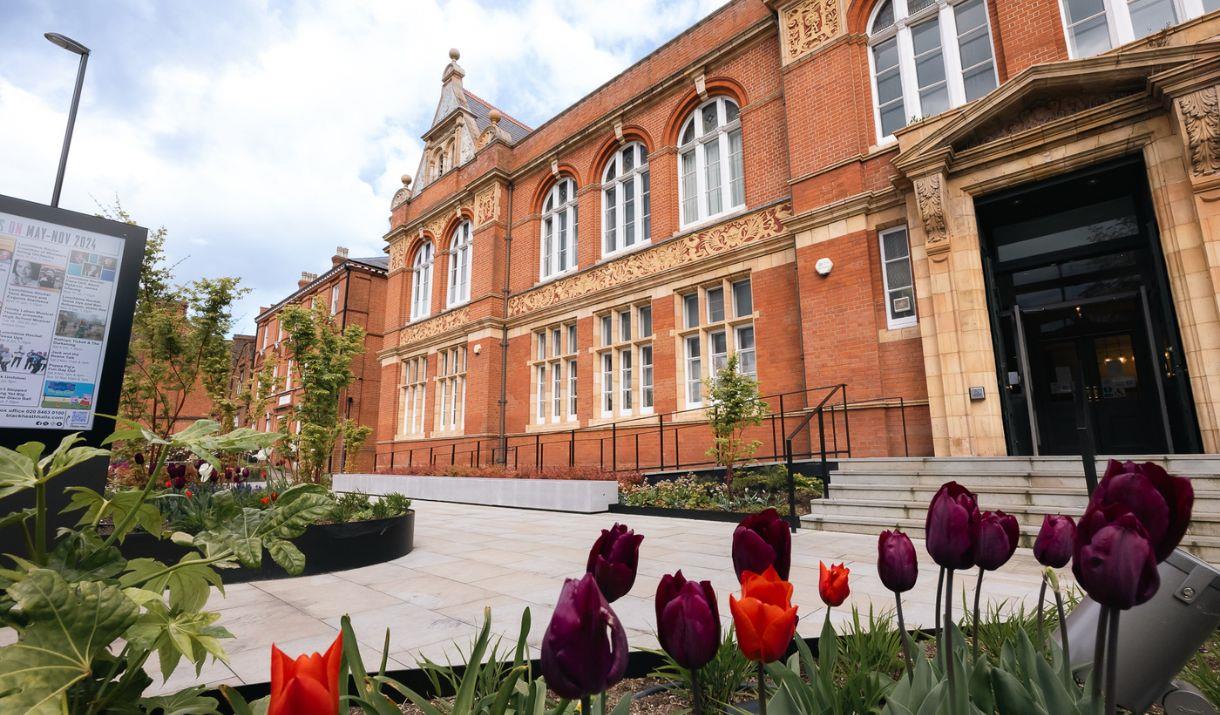 Exterior view of Blackheath Halls entertainment venue and theatre