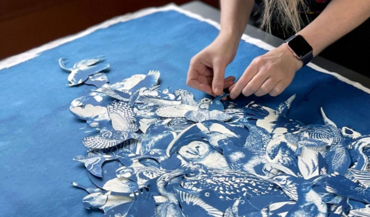 Learn how to create beautiful blue and white cyanotypes from natural resources and digital negatives, including one created from a selection of plants
