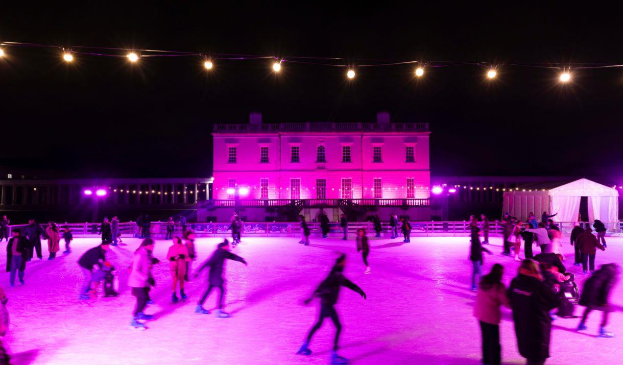 A magical open-air ice rink in the heart of Greenwich's UNESCO World Heritage Site