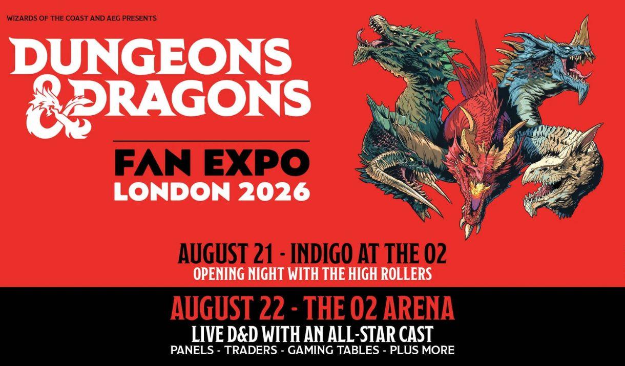 The World's Greatest Role Playing Game™, is making its London debut at The O2 with a special two-day fan expo