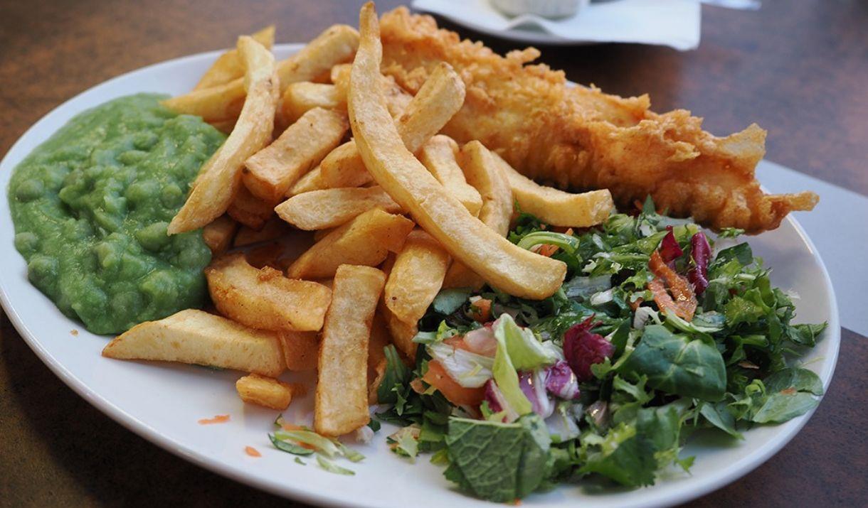 Serving Traditional British Fish & Chips