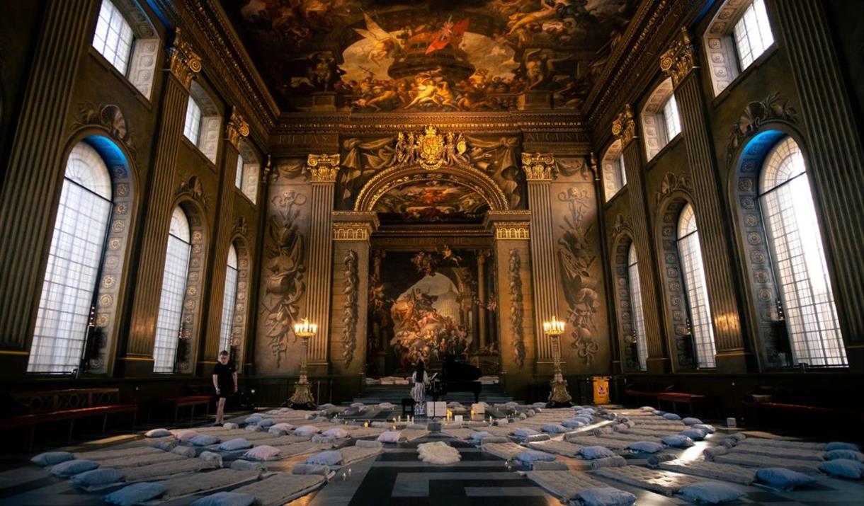 Experience deep listening, rest and reflection in the extraordinary surroundings of the Painted Hall