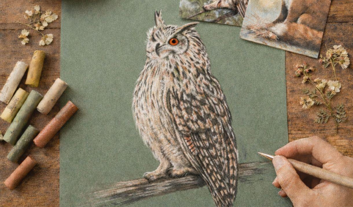 A relaxed Sip & Draw workshop inspired by wildlife and nature