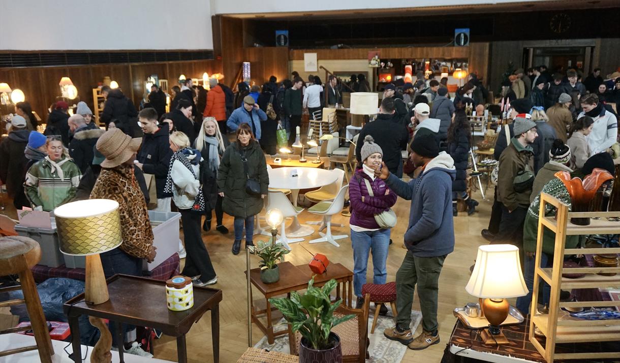 Come and explore 2 floors filled with over 40 different dealers and traders in mid century furniture, vintage fashion and accessories, homewares, Art