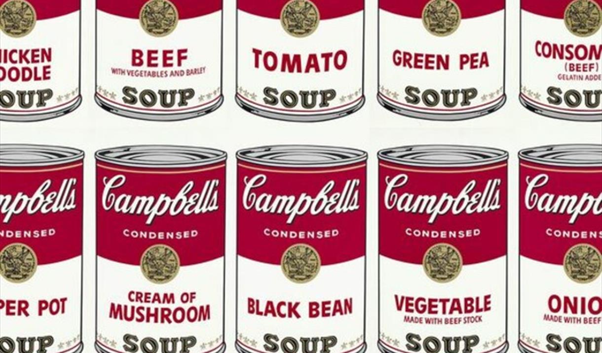 Design your own four iconic cans of soup, just like Any Warhol’s most famous painting