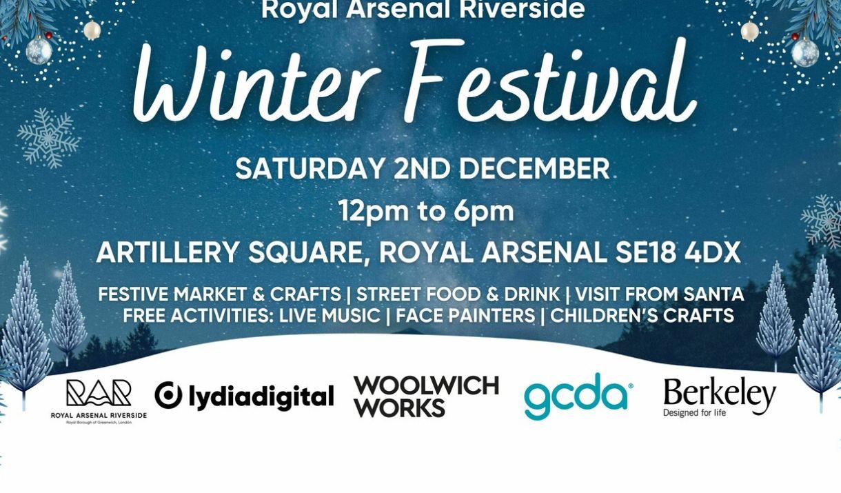 A relaxed, fun and intreactive winter party by Berkeley, Woolwich Works and GCDA