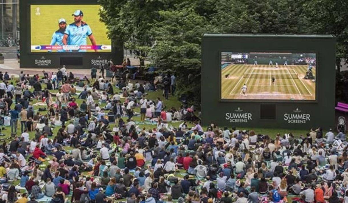 From F1 to cricket, Wimbledon to Ascot, Summer Screens will have the best live sporting events all screened from the heart of Canary Wharf
