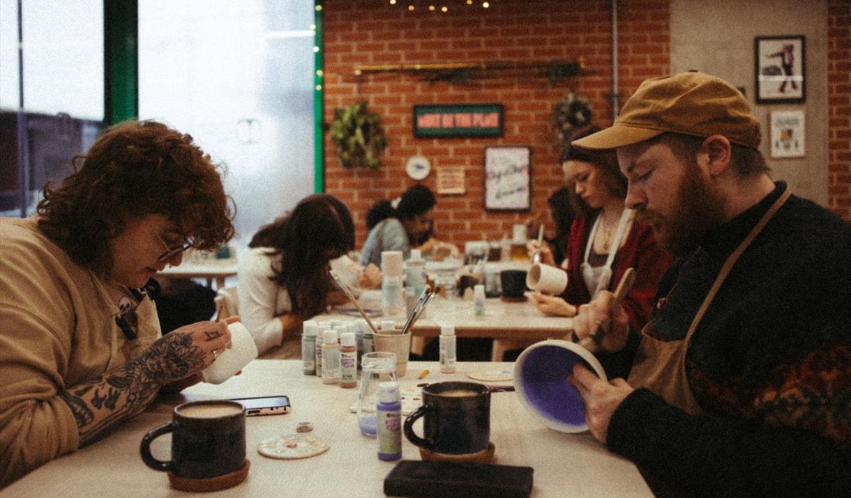 Enjoy a romantic Valentine’s Day experience for couples, including a guided pottery painting session, a private fast-track IFS Cloud Cable Car ride