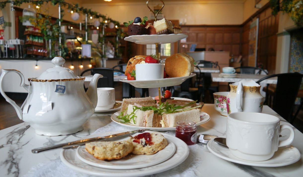Vintage Afternoon Tea at Frilly's Cafe, Charlton House