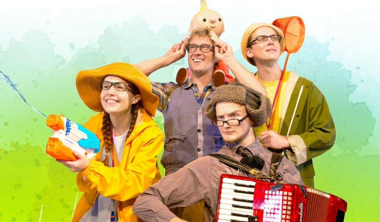 Join the intrepid family of adventurers and their musical dog on a quest to find a bear
