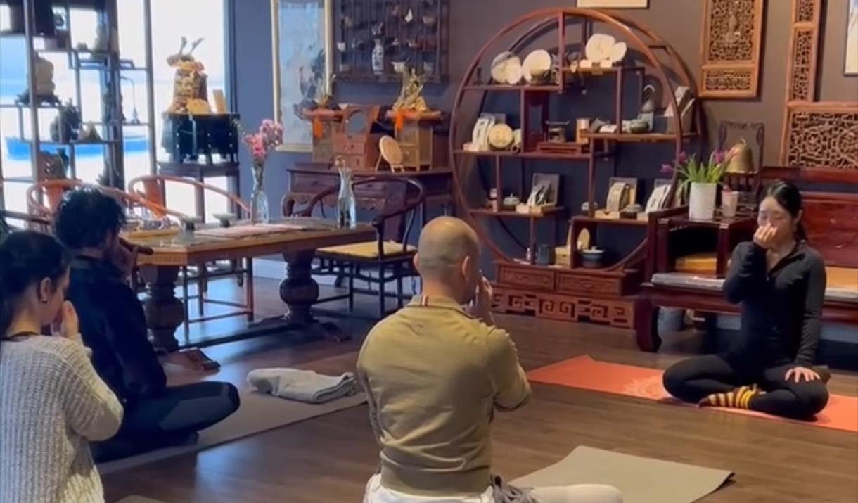 Guided outdoor yoga with free tea tasting session afterwards